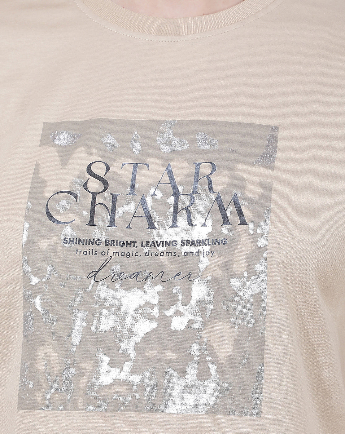 T-Shirt for Women l Breathable & Soft with Color Fastness Regular Fit Round Neck Poly Cotton Fabric Printed Pattern - Image 7