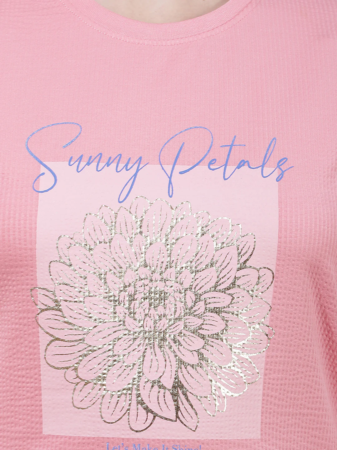 T-Shirt for Women l Breathable & Soft with Color Fastness Regular Fit Round Neck Poly Cotton Fabric Printed Pattern - Image 7