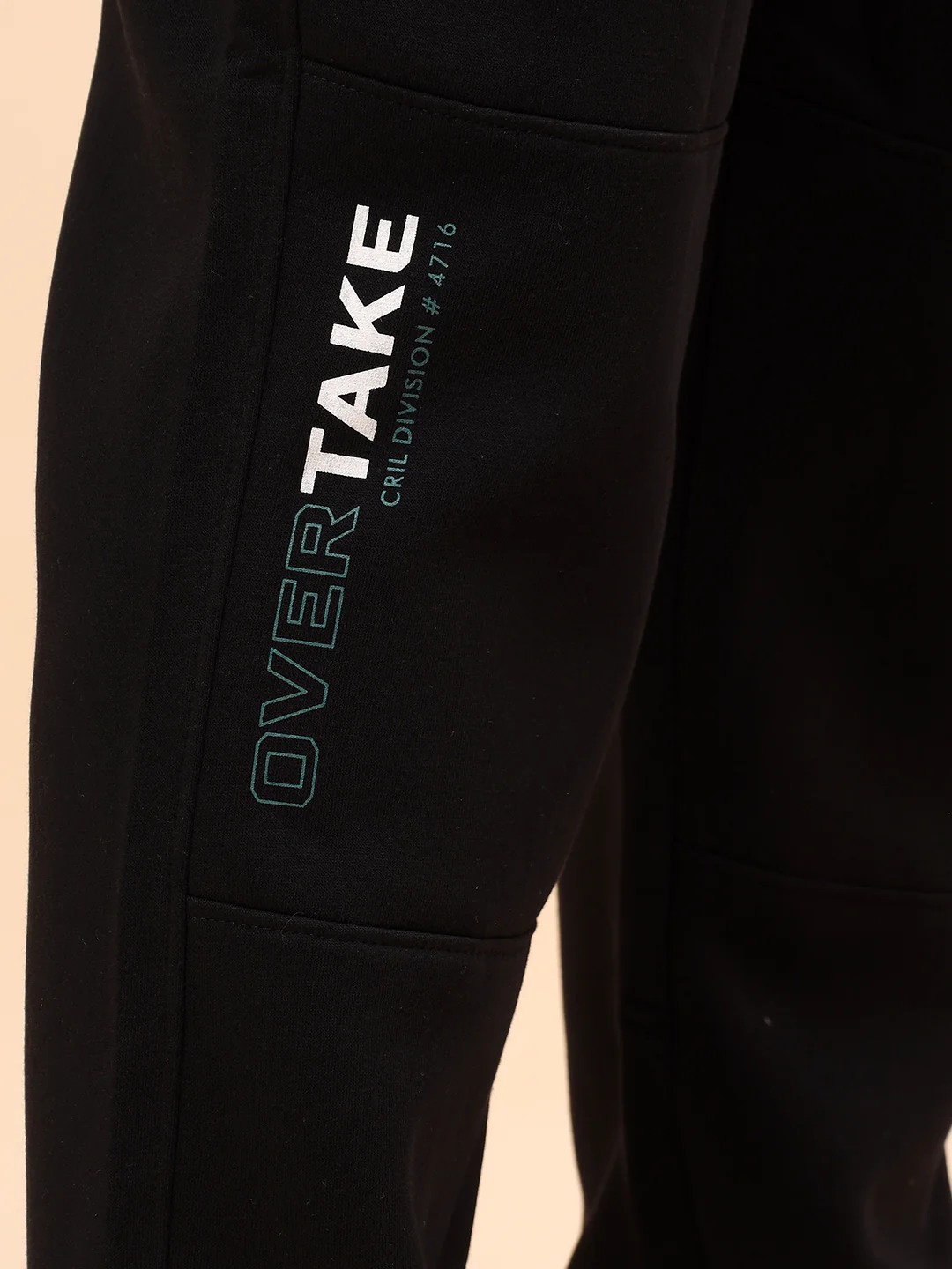 Track Pants for Men | Breathable & Soft with Color Fastness Regular Fit Fleece Fabric Solid Pattern Drawstring Closure - Image 7