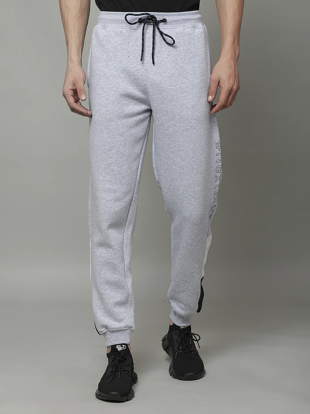 Track Pants for Men | Breathable & Soft with Color Fastness Regular Fit Fleece Solid Pattern Drawstring Closure - Image 5