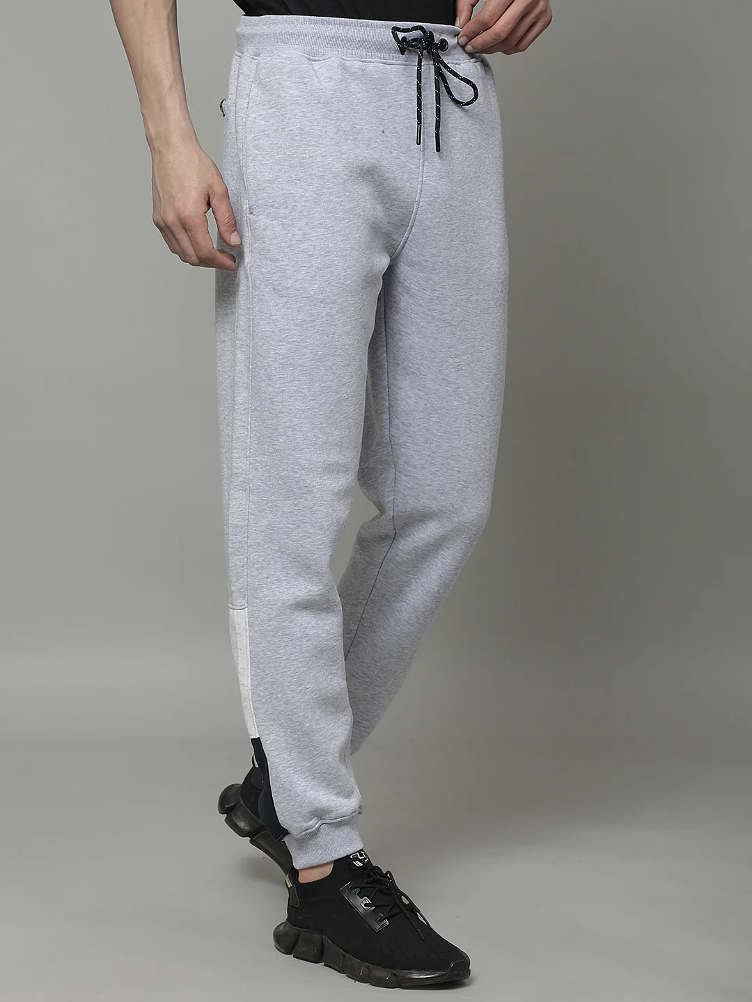 Track Pants for Men | Breathable & Soft with Color Fastness Regular Fit Fleece Solid Pattern Drawstring Closure - Image 6