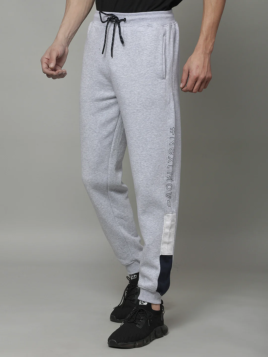 Track Pants for Men | Breathable & Soft with Color Fastness Regular Fit Fleece Solid Pattern Drawstring Closure - Image 7
