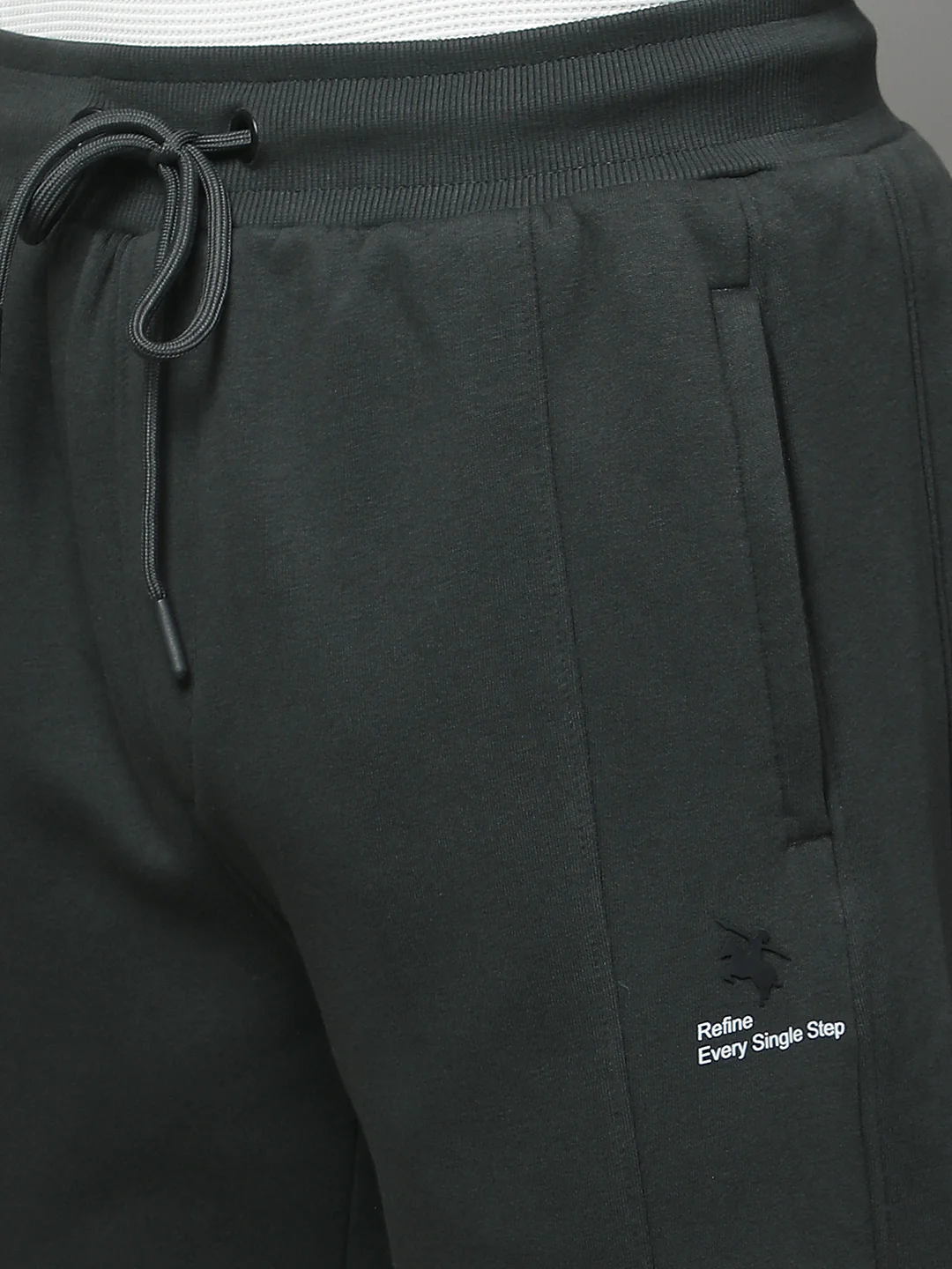 Track Pants for Men | Breathable & Soft with Color Fastness Regular Fit Fleece Solid Pattern Drawstring Closure - Image 8