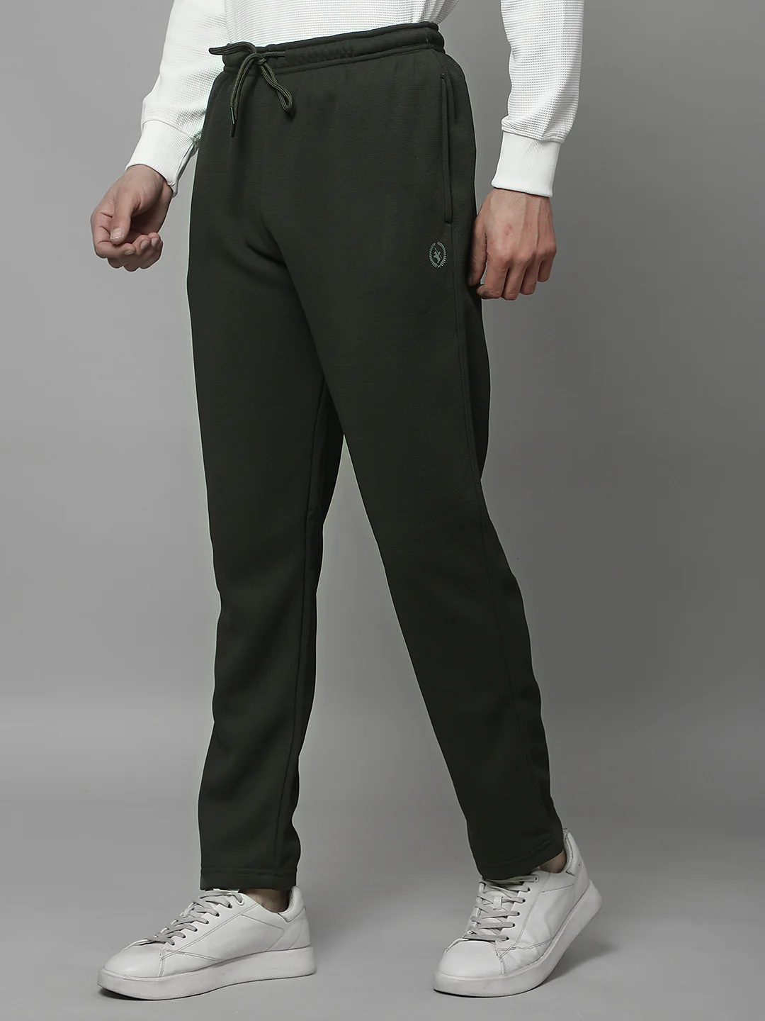 Track Pants for Men | Breathable & Soft with Color Fastness Regular Fit Fleece Solid Pattern Drawstring Closure - Image 6