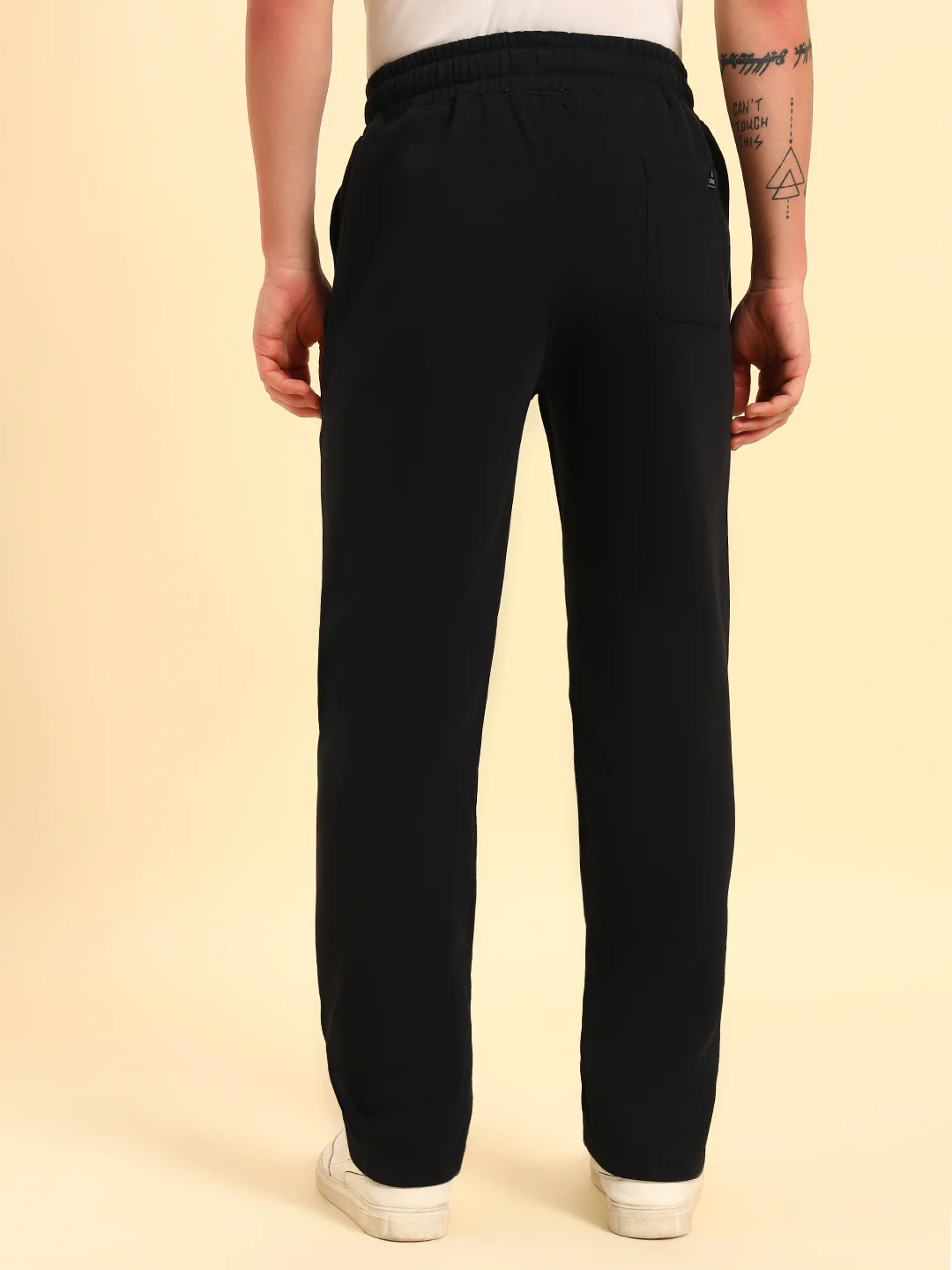 Track Pants for Men | Breathable & Soft with Color Fastness Regular Fit Poly Cotton Fabric Solid Pattern Drawstring Closure - Image 8