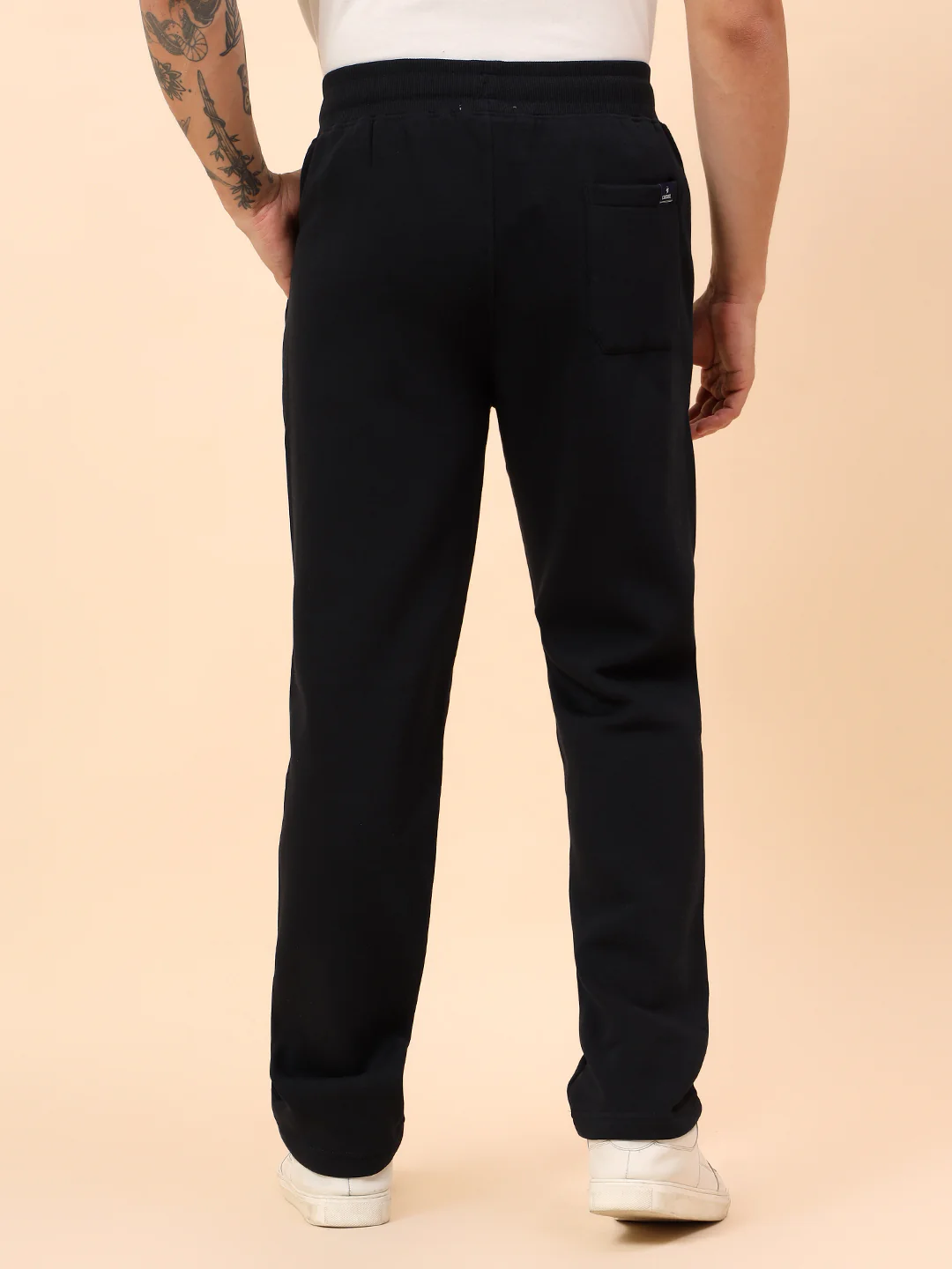 Track Pants for Men | Breathable & Soft with Color Fastness Regular Fit Poly Cotton Fabric Solid Pattern Drawstring Closure - Image 7
