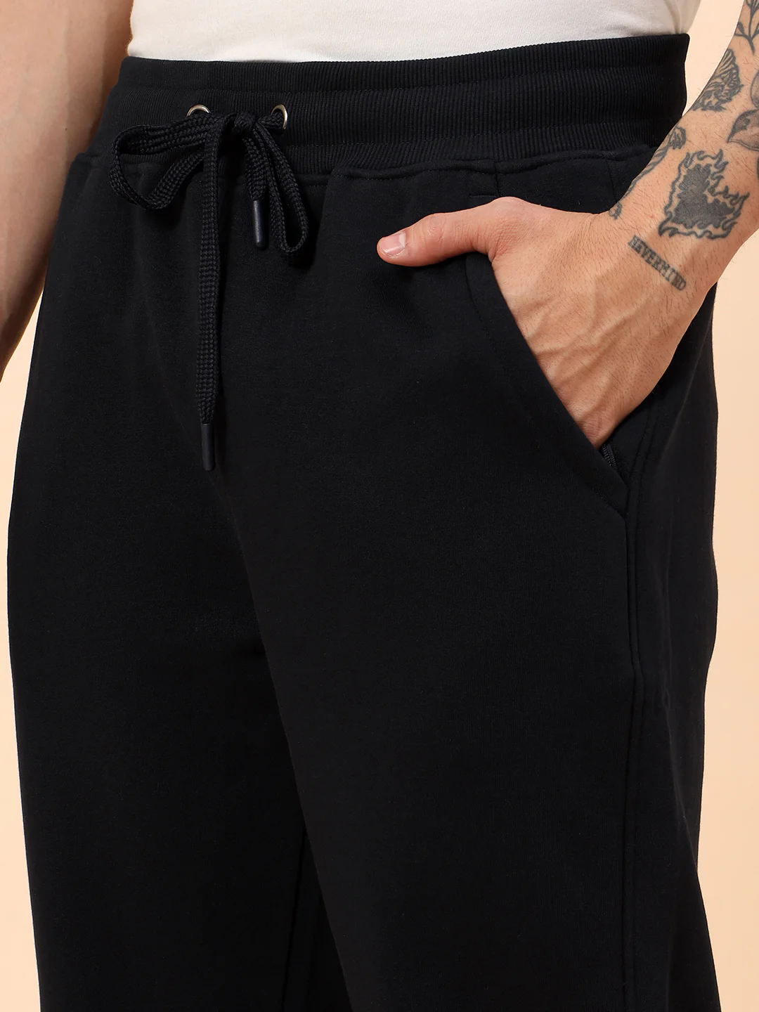 Track Pants for Men | Breathable & Soft with Color Fastness Regular Fit Poly Cotton Fabric Solid Pattern Drawstring Closure - Image 8