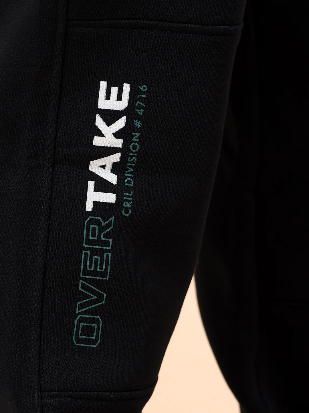 Track Pants for Men | Breathable & Soft with Color Fastness Regular Fit Poly Cotton Fabric Solid Pattern Drawstring Closure - Image 9