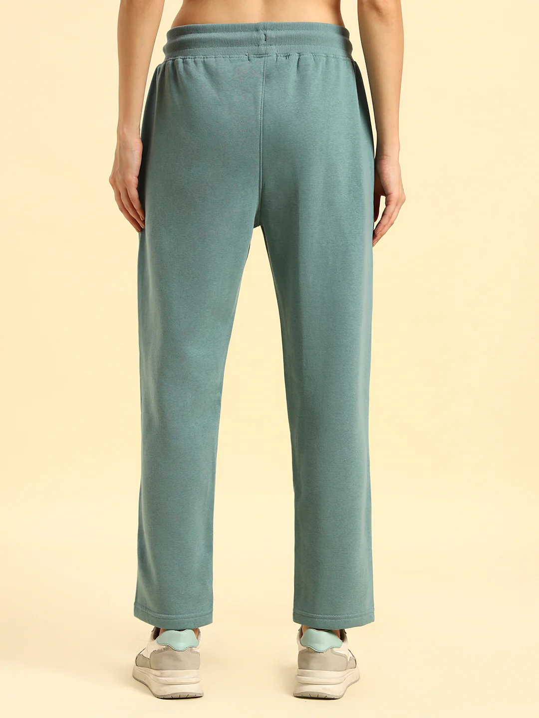 Track Pants for Women | Breathable & Soft with Color Fastnes Regular Fit Fleece Fabric Solid Pattern Drawstring Closure - Image 8
