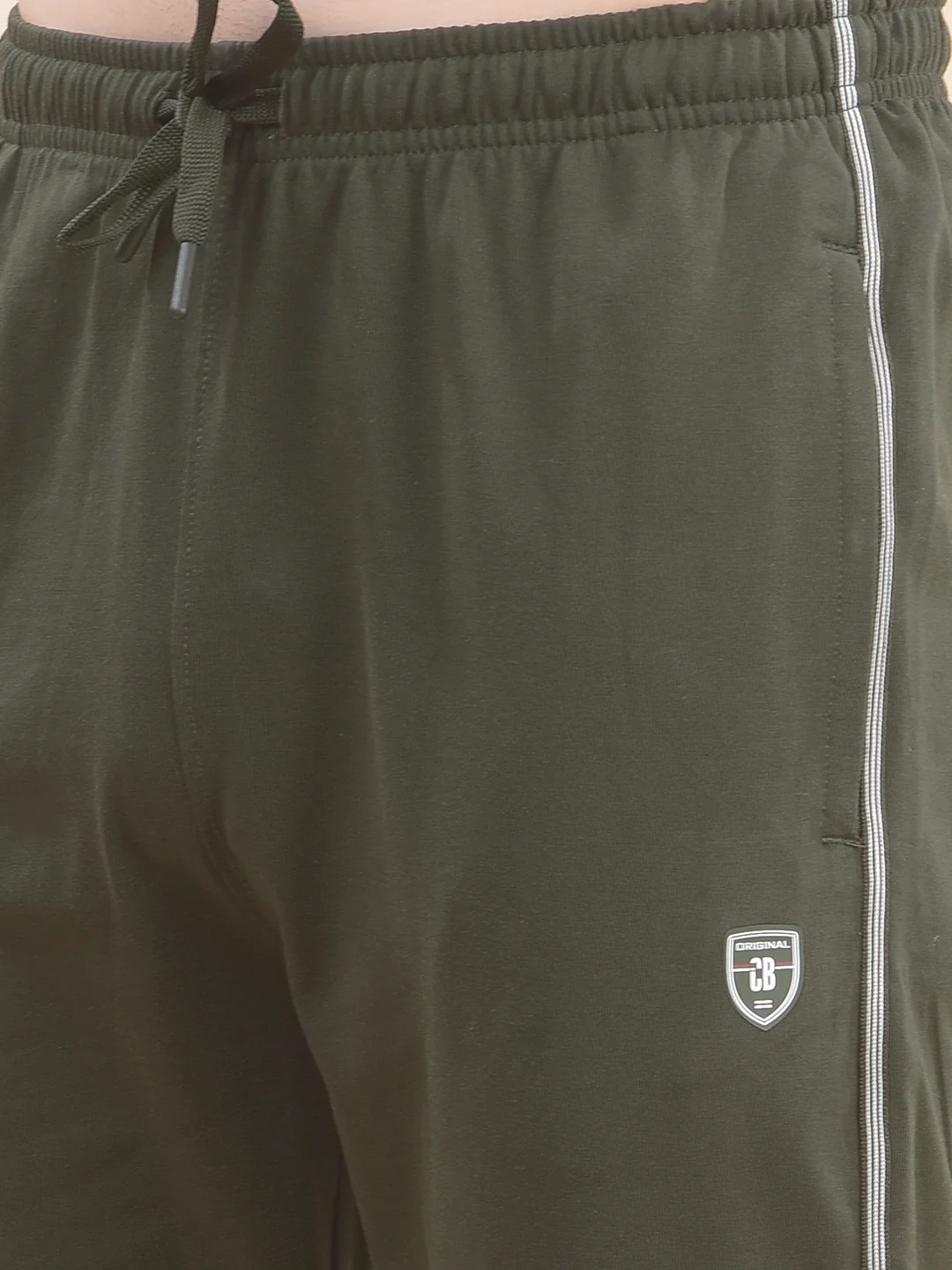 Track Pants for Men l Breathable & Soft with Color Fastness Regular Fit Poly Cotton Solid Pattern Drawstring Closure - Image 2