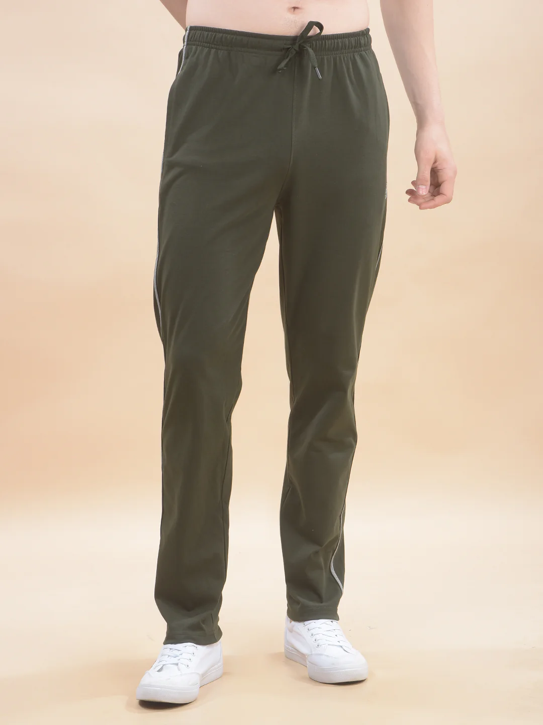 Track Pants for Men l Breathable & Soft with Color Fastness Regular Fit Poly Cotton Solid Pattern Drawstring Closure - Image 5