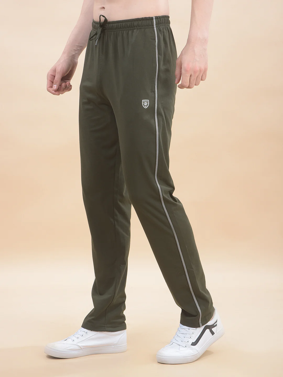Track Pants for Men l Breathable & Soft with Color Fastness Regular Fit Poly Cotton Solid Pattern Drawstring Closure - Image 6