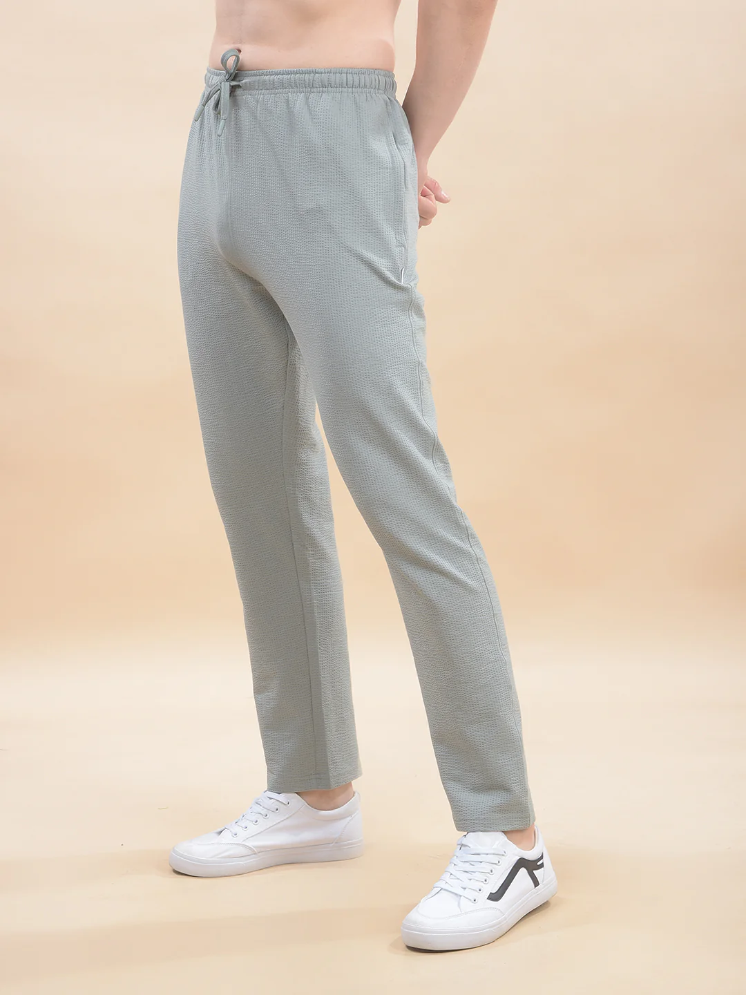 Track Pants for Men l Breathable & Soft with Color Fastness Regular Fit Poly Cotton Solid Pattern Drawstring Closure - Image 5