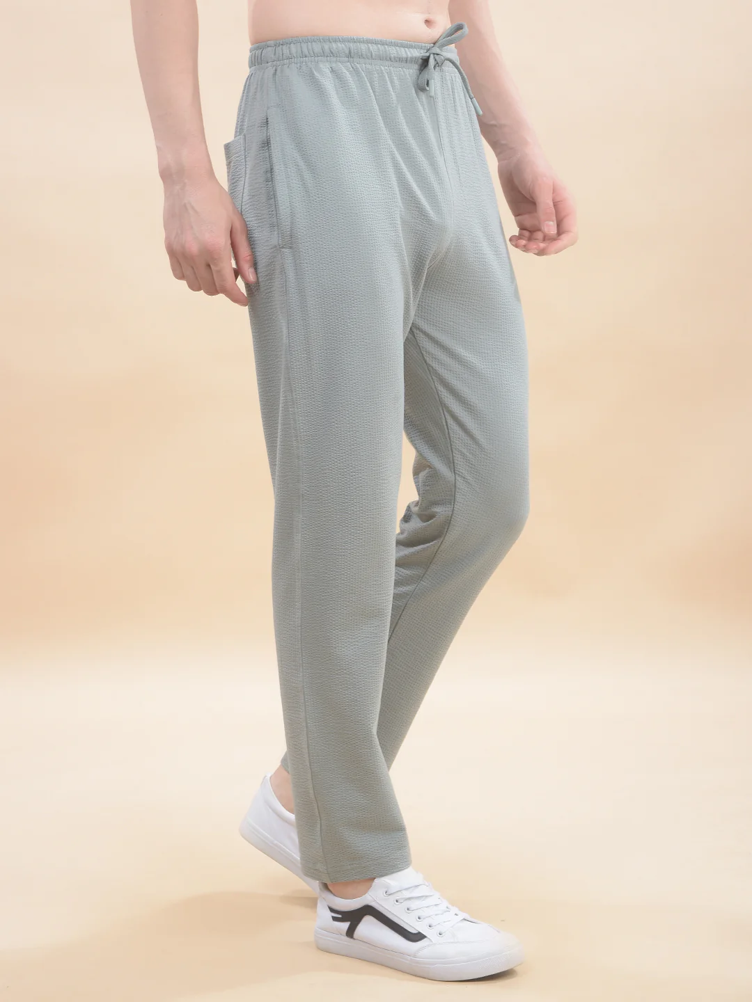 Track Pants for Men l Breathable & Soft with Color Fastness Regular Fit Poly Cotton Solid Pattern Drawstring Closure - Image 7