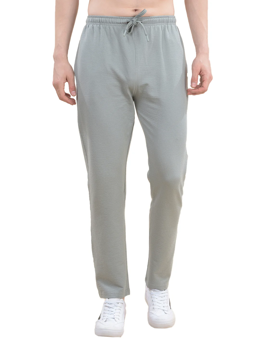 Track Pants for Men l Breathable & Soft with Color Fastness Regular Fit Poly Cotton Solid Pattern Drawstring Closure - Image 8