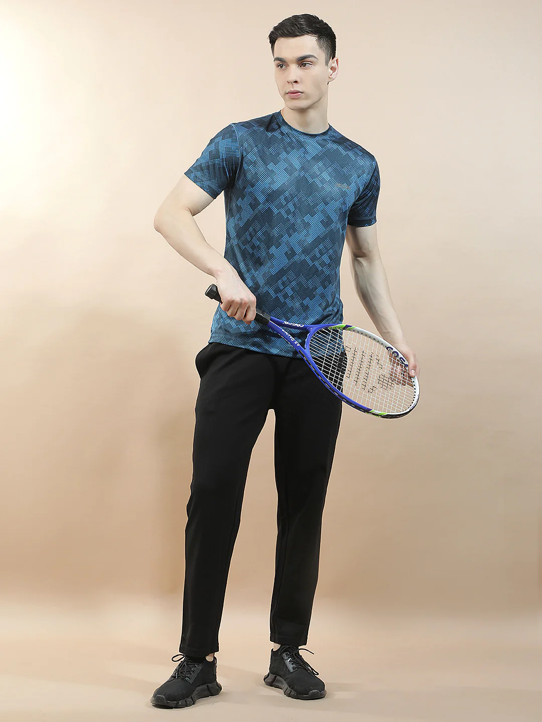 Track Pants for Men l Breathable & Soft with Color Fastness Regular Fit Polycotton Solid Pattern Drawstring Closure - Image 2