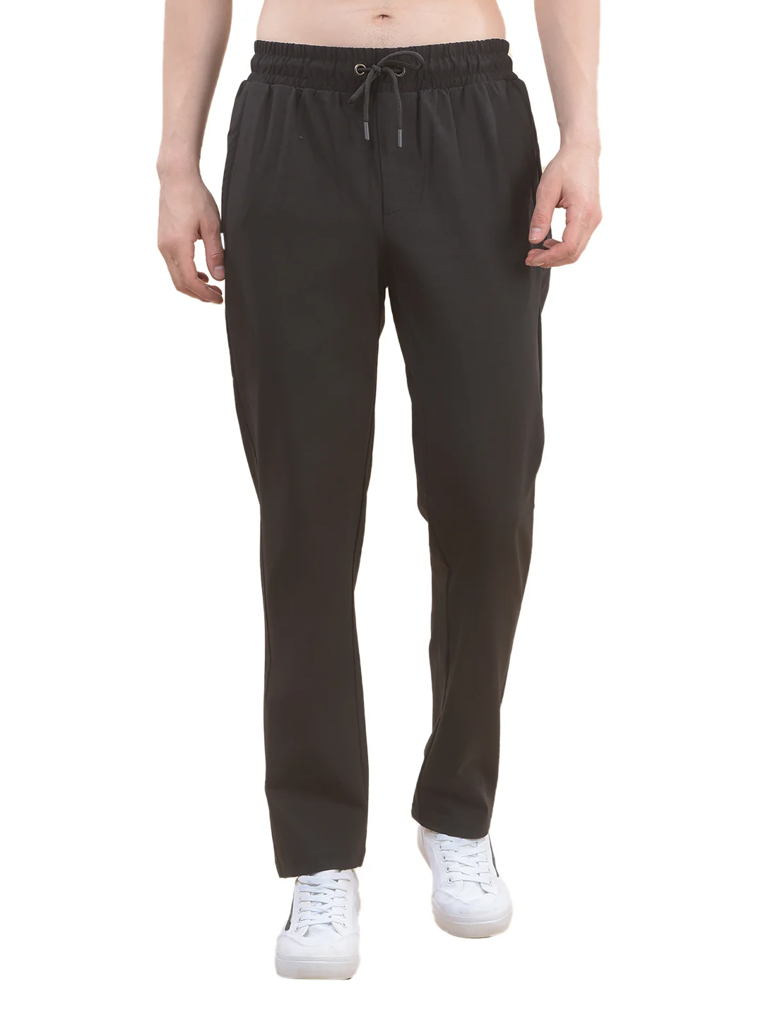Track Pants for Men l Breathable & Soft with Color Fastness Regular Fit Polyester Solid Pattern Drawstring Closure - Image 8