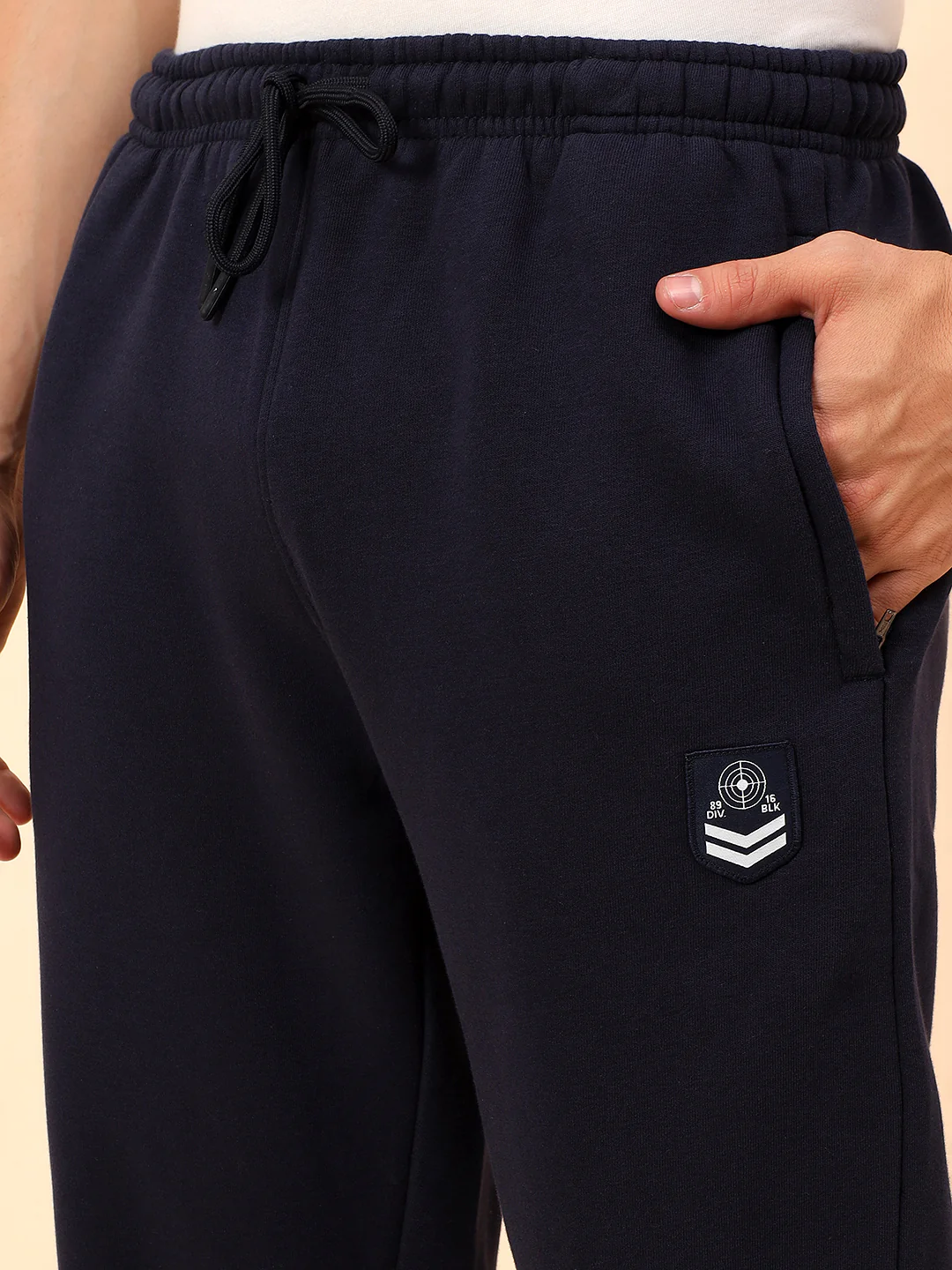 Track Suit for Men | Winter Wear Mock Collar with Full Zipper Upper Poly Cotton Fabric Colour Block Pattern - Image 9