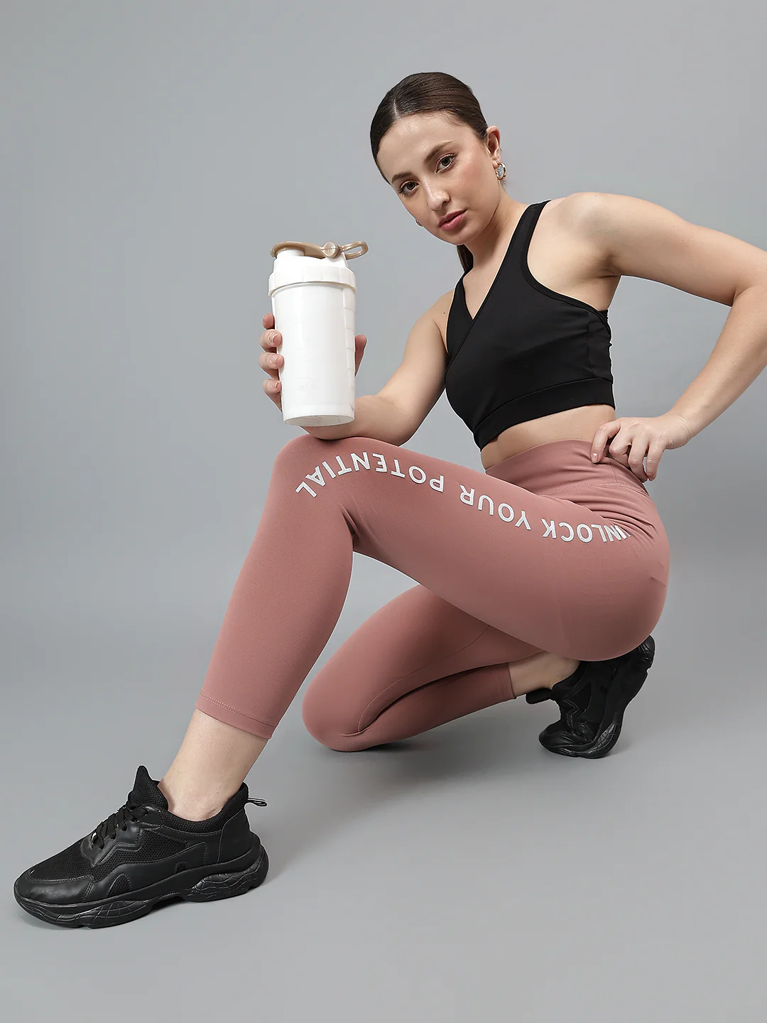 Women's Casual Solid Pink Mid Rise Track Pants - Image 2