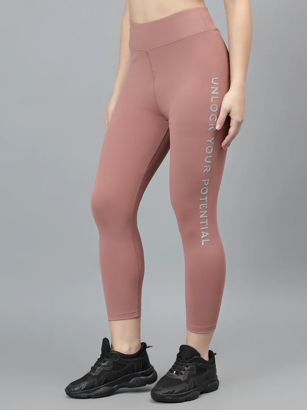 Women's Casual Solid Pink Mid Rise Track Pants - Image 4
