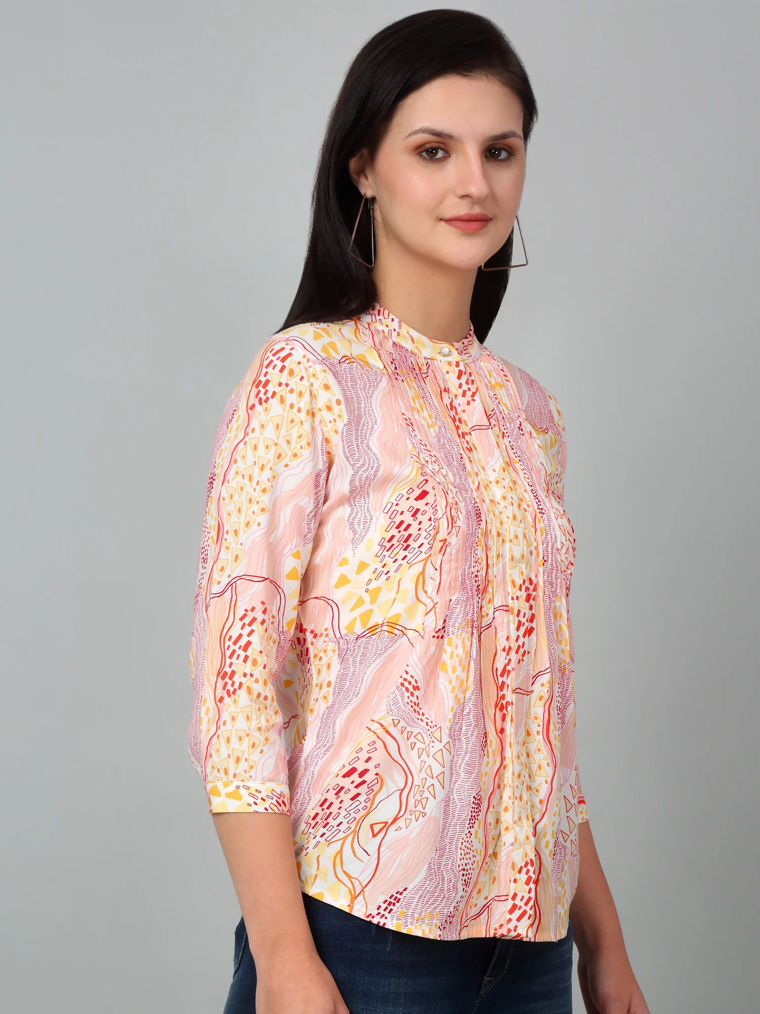 Women's Multicolor Printed Top - Image 2