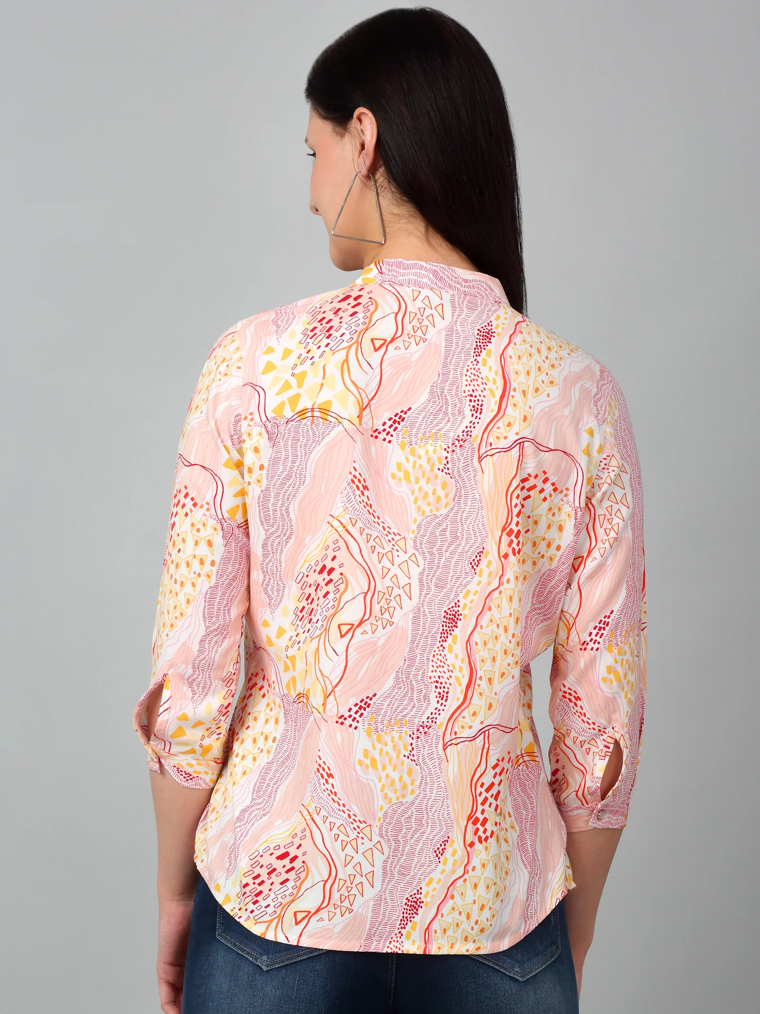Women's Multicolor Printed Top - Image 4