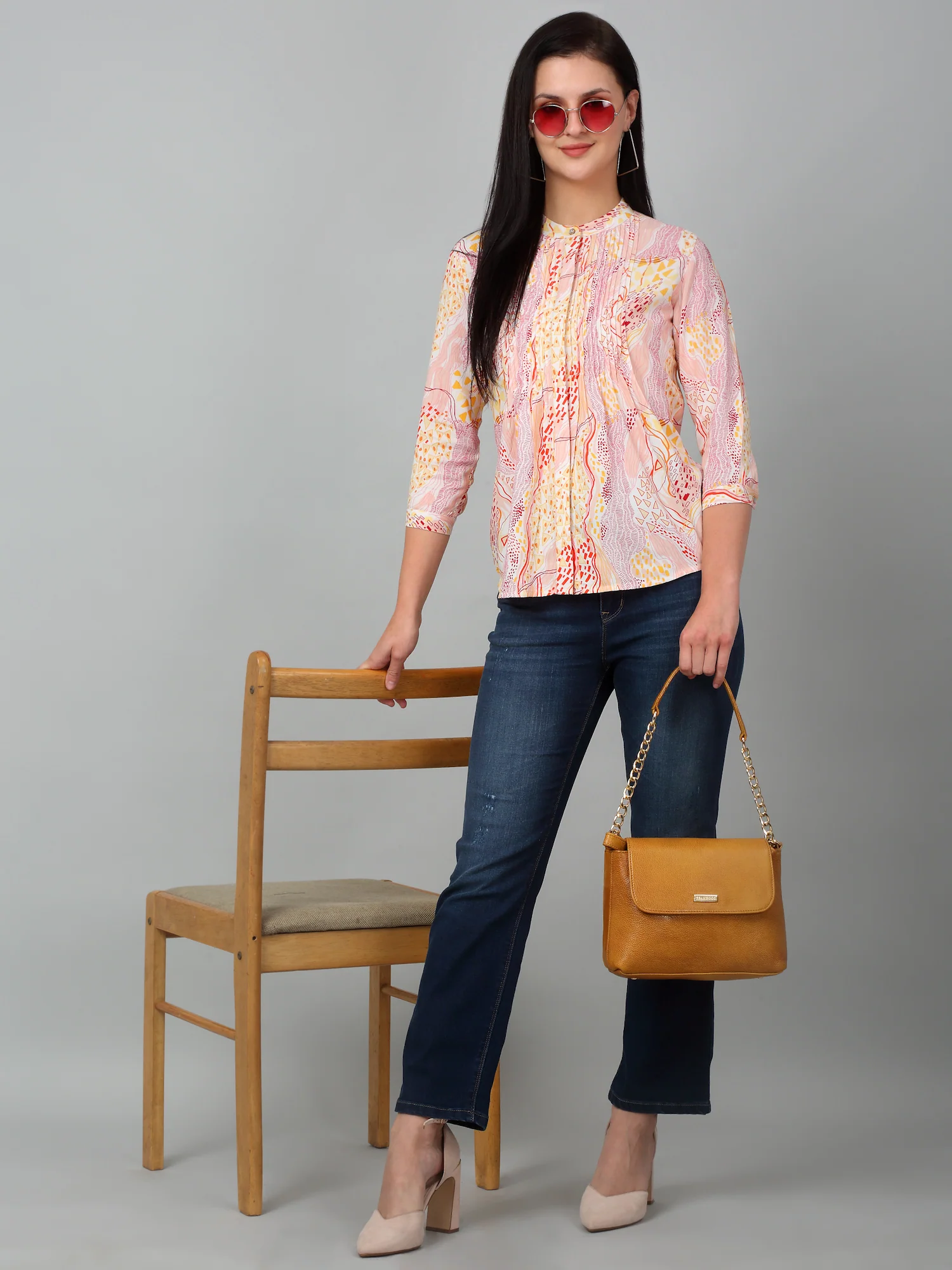 Women's Multicolor Printed Top - Image 6