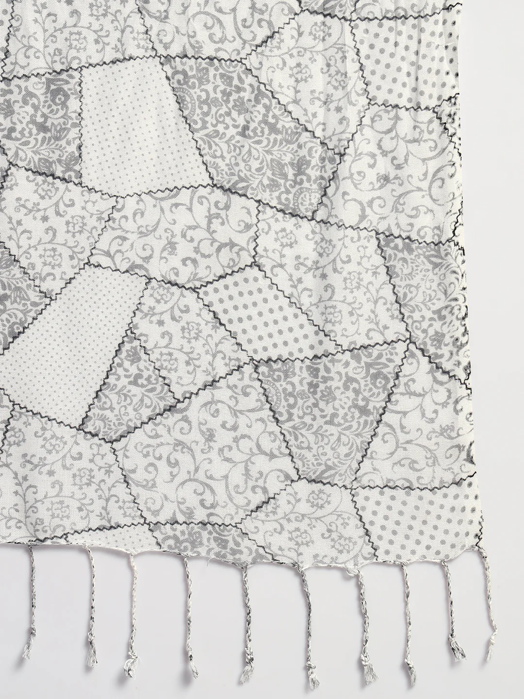Women's Printed Beige Scarf - Image 6