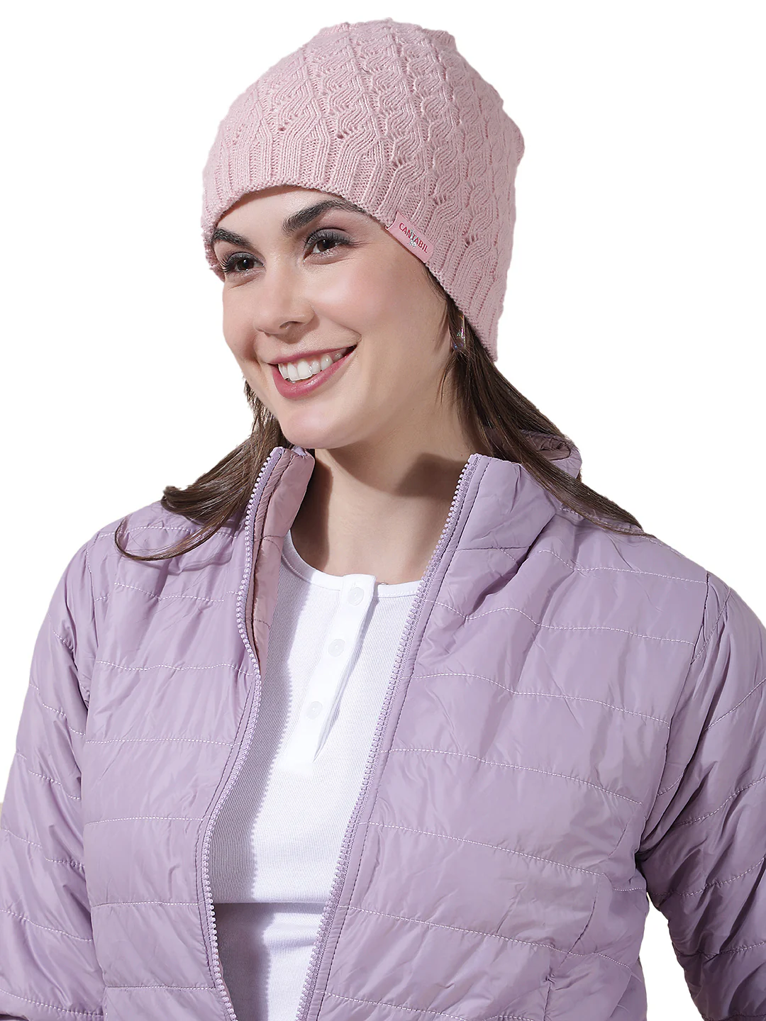 Women's Self Design Woolen Cap - Image 7