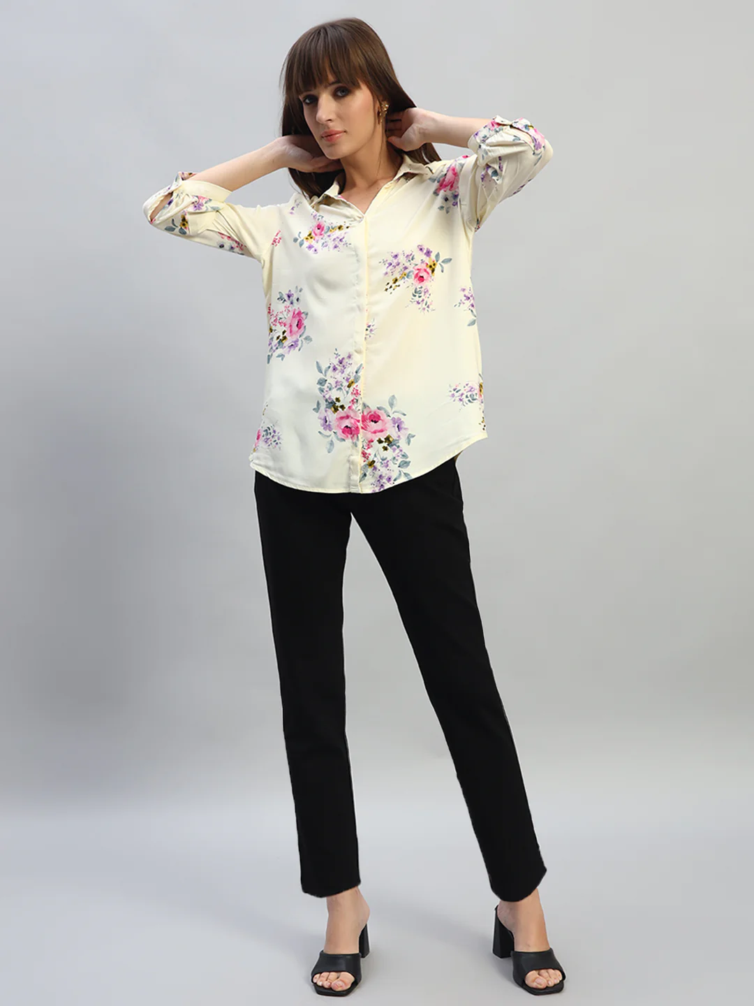 Women's Solid Black Regular Fit Casual Jegging - Image 5